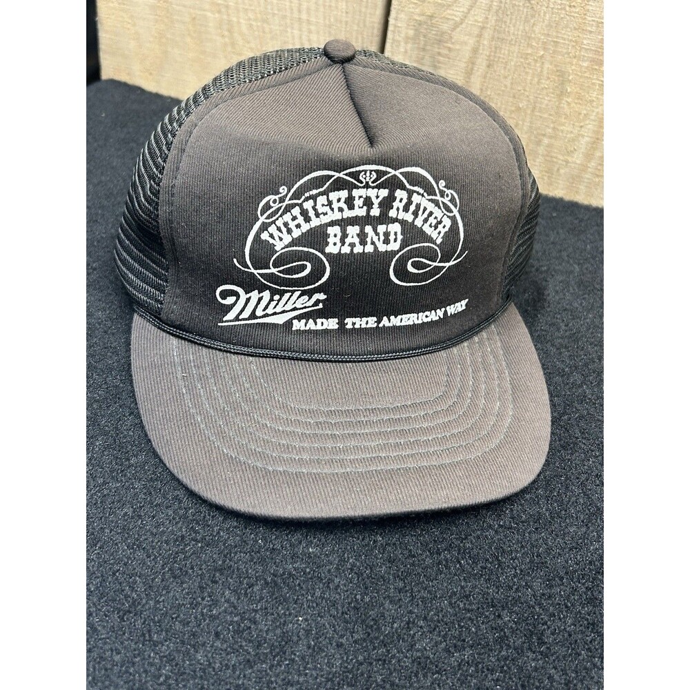 Vintage Whiskey River Band Miller Beer Snapback Hat/Cap